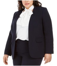 bar III Womens Open Front Blazer Jacket