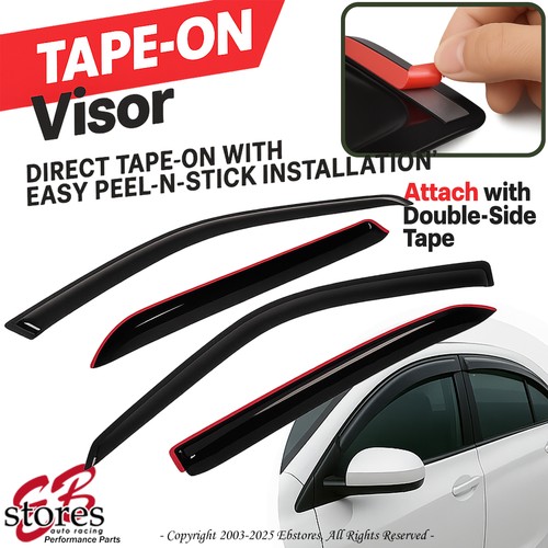 Out Channel Vent Shade Window Visors Rain Guard For Buick Envision 16-20 4pcs - Picture 2 of 7