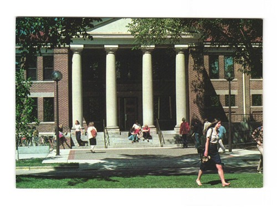 #ad Carleton College Northfield MN VTG postcard UNP SAYLES Hill Campus Center $5.95