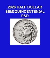 2026 SEMIQUINCENTENIAL HALF DOLLAR P&D SET PRESALE