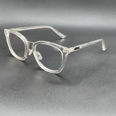 Quay Australia Run Around 125 Blue Light Computer Glasses Crystal Used +0.00