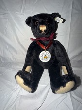 Steiff Club Edition 1999 Black Teddy Bear Ear Tag Medallion 420160