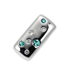 Tasaki Pearl Pt900 Paraiba Tourmaline Diamond Pendant Top D0.07ct - Auth free sh