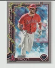 2025 Topps Holiday Mike Trout Glitter Foil Parallel Card # H50