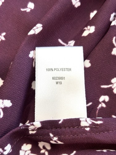 Witchery Dress 10 Purple Floral Long Sleeve Drop Waist Long Evening Party Races - Picture 8 of 11