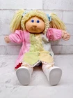 Vintage 1982 Coleco Cabbage Patch Doll, Blonde Hair, Blue Eyes, Dimples, Outfit