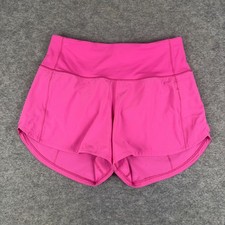 Lululemon Speed Up High Rise Short 4" Swift W7BH9T Sonic Pink Womens 6