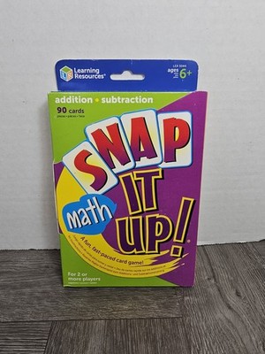 Snap It up! Addition & Subtraction Card Game by Learning Resources, Multicolor