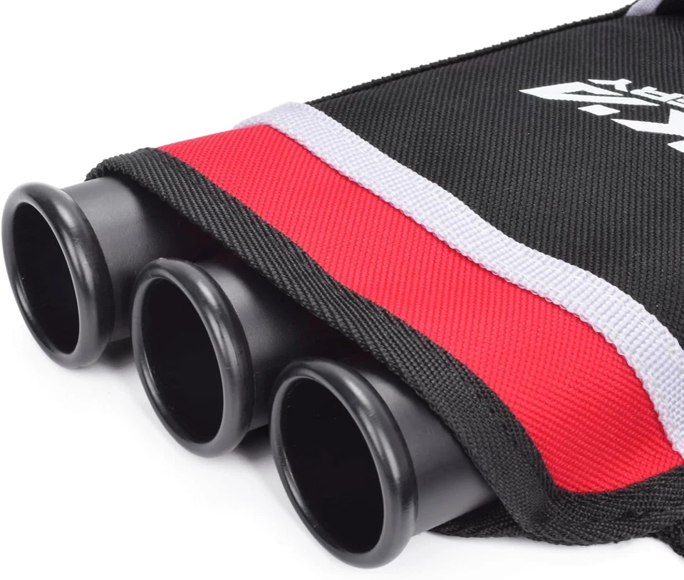 Archery Arrow Quiver Holder, 3-Tubes Hip Quiver Arrow Bag with Adjustable Belt f - Image 3 of 4