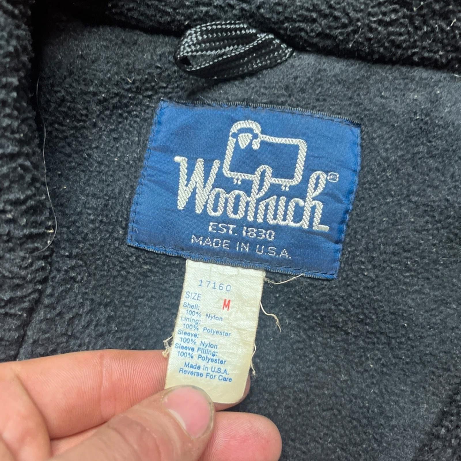 Vintage Woolrich Men’s Red/Black Winter Jacket | M image 3