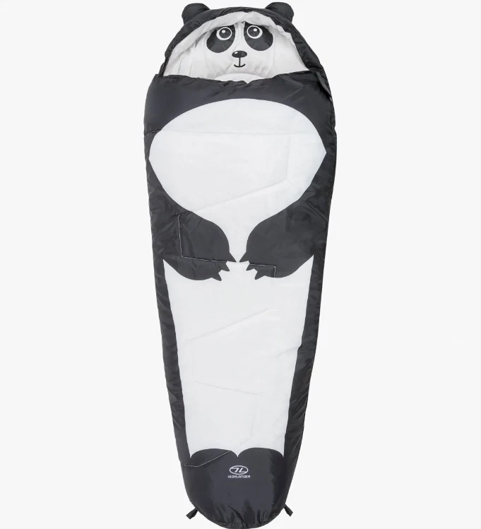 Junior Childs Sleeping Bag | Panda & Bag | Camping with Children