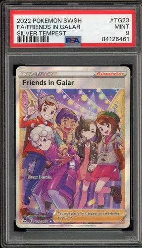 Pokemon Friends in Galar Silver Tempest Trainer Gallery Full Art #TG23 PSA 9