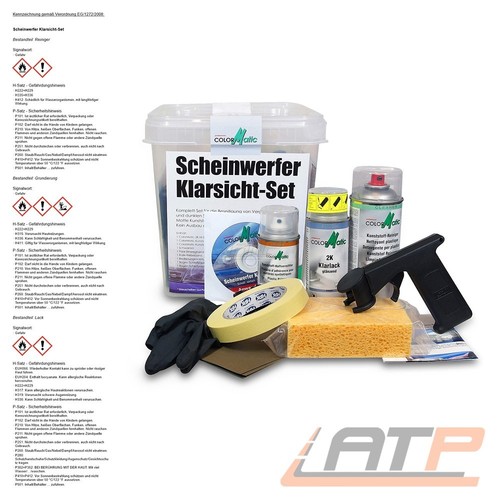 Scheinwerfer Klarlack Spray Klarsicht Reparatur Set ColorMatic | Online Shop