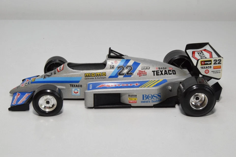 B72 1:24 BBURAGO BURAGO FORMULA RACING CAR INDY KMART TEXACO GREY EXC. COND. - Immagine 2 di 4