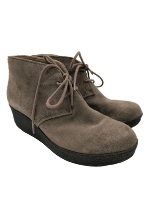 CLARKS Bottines à lacets Dames Bottines T EU 38 crème style décontracté - Photo 1/4