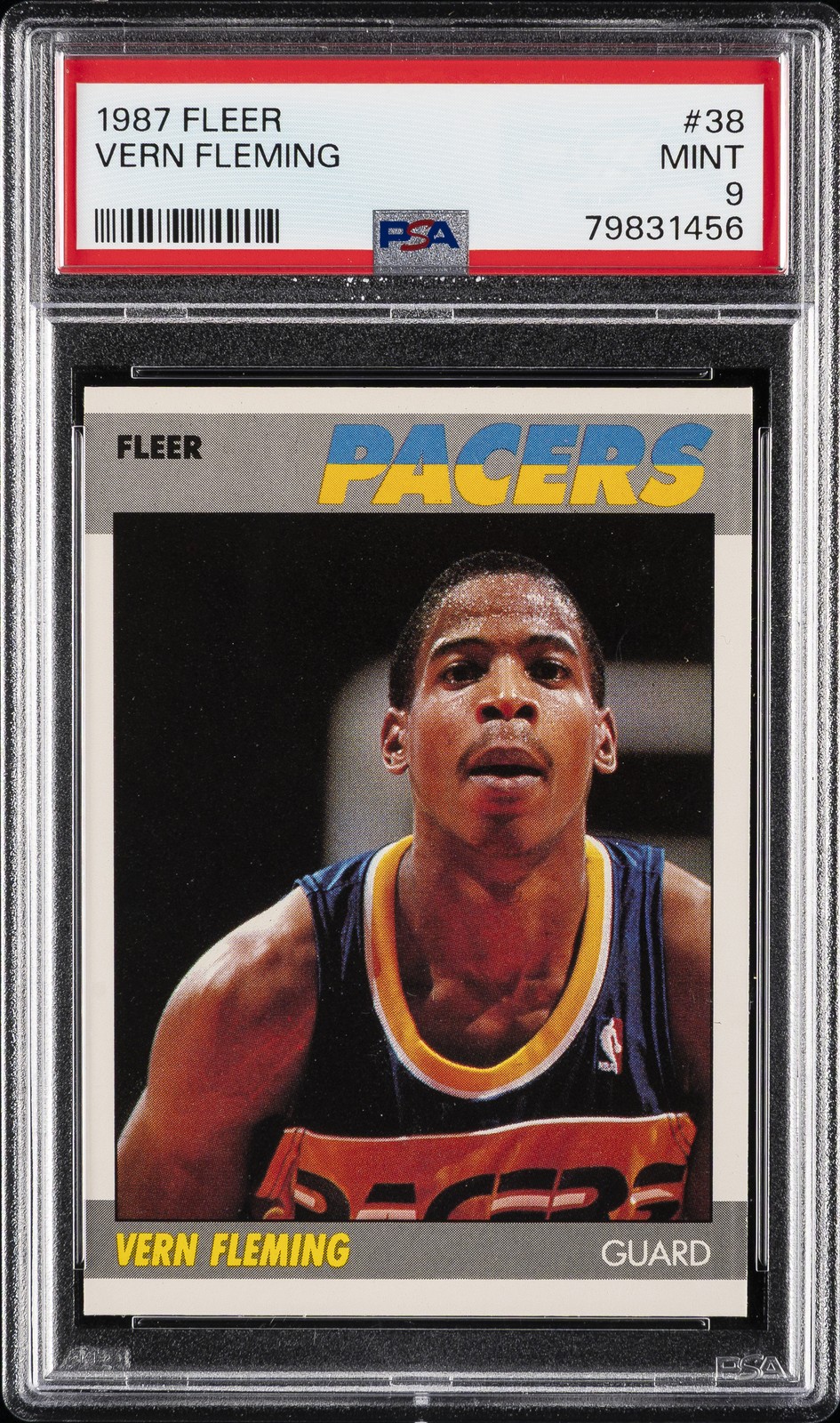1987 FLEER #38 VERN FLEMING PSA 9