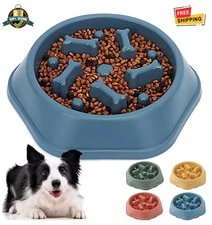 1 pc Slow Feeder Dog Bowl Anti-Slip Puzzle Dish for Small Medium Dogs