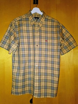 Exklusives ORIGINAL-BURBERRY Kurzarm-Hemd Design-Klassiker ''NOVA-CHECK'' Größe L