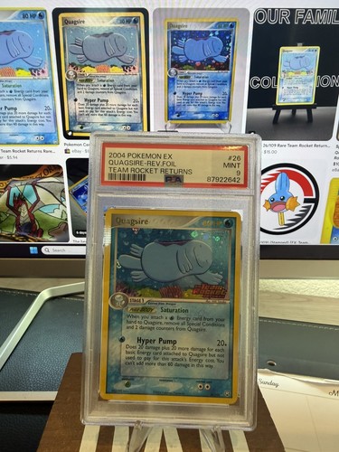 Quagsire ex 26/109 EX Team Rocket Returns Reverse Holo 2004 PSA 9