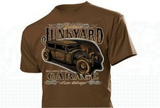 T-Shirt Junkyard Garage Hot Rod Ratty Rockabilly Vintage Oldtimer Pin-Up V8 US