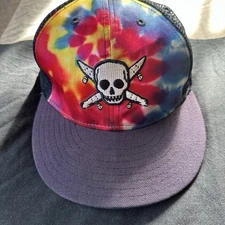 Fourstar Street Pirate Hat Mens 7 1/4  Fitted New Era Skateboarding Tie Dye