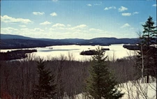 Blue Mountain Lake New York seen from Adirondack Museum~ dated 1974