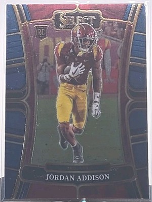 2023 Panini Select Draft Picks Rookie Jordan Addison #6 Minnesota Vikings