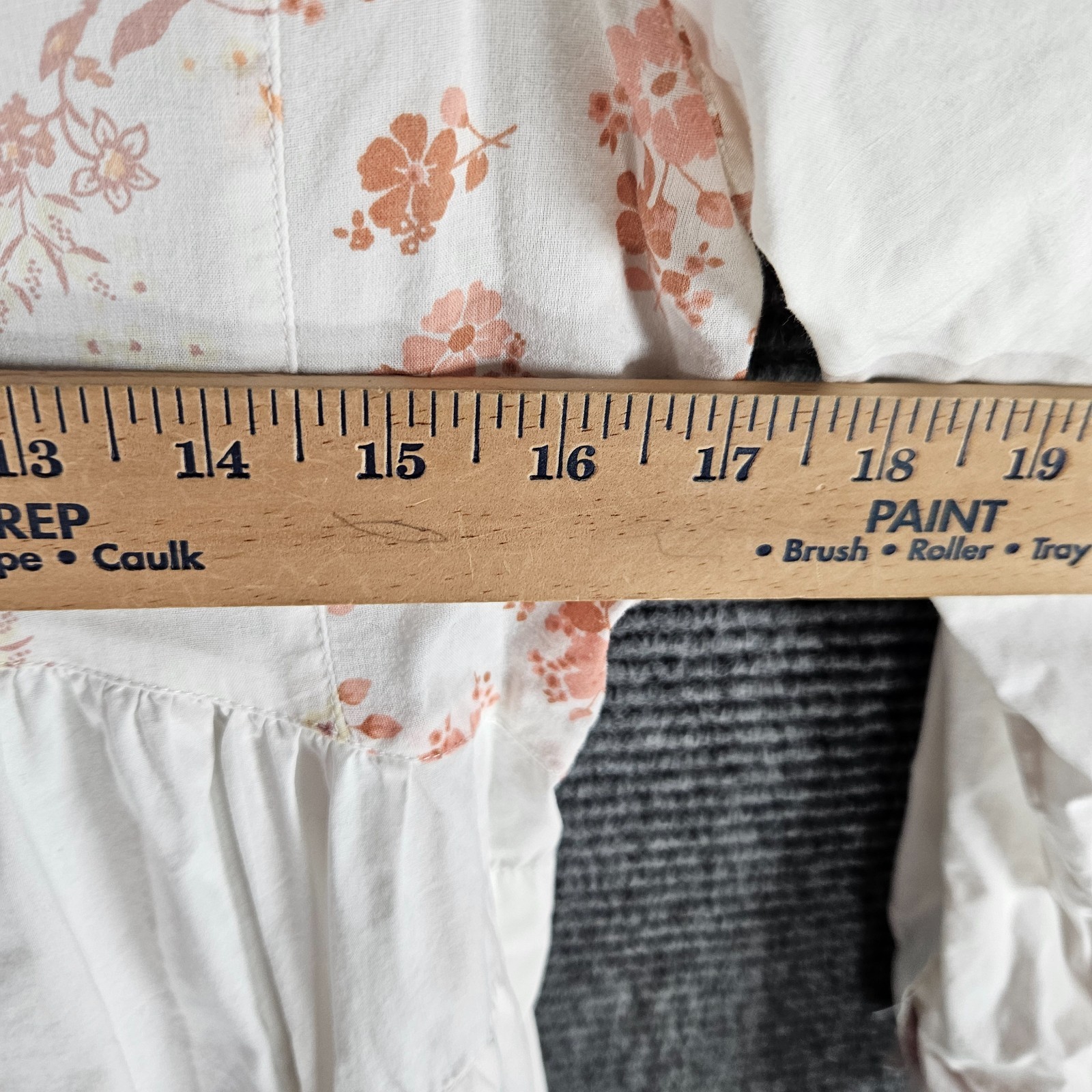 Maeve Mavis Patchwork Button-up Top XS White Pink… - image 2