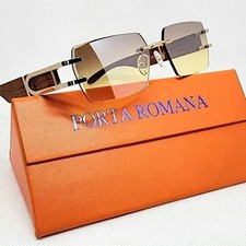 PORTA ROMANA FRAMELESS SUNGLASSES WITH WOOD TEMPLES
