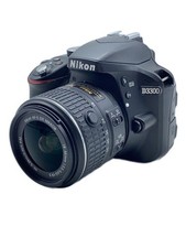 Nikon SLR Digital Camera DSLR D3300 18-55 VRII Lens Kit Black Used