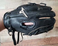 Mizuno Sure Fit Foam Black Leather Prospect 10.75" Glove GPP107511 RHT Throw Wor