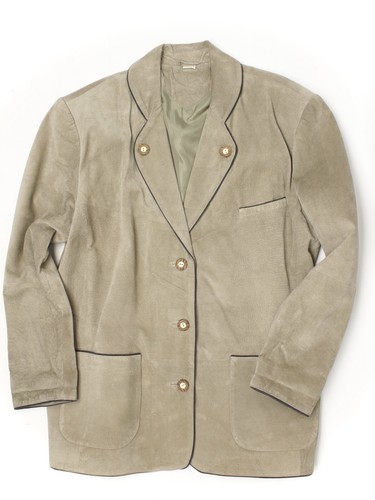 Womens Trachten Jacket 14 Sand Suede 