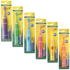 1 x Crayola Brush Buddies Battery-Powered Kids Soft Toothbrush RANDOM COLOR
