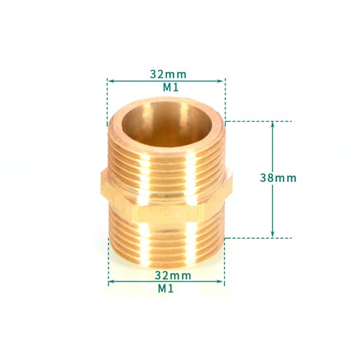 Brass Male Coupling Adapter 1/2" 3/4" 1" Garden Hoses Water Pipe Fittings - Picture 31 of 34