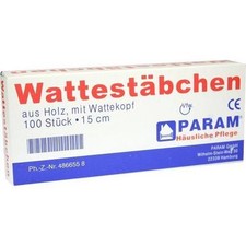 WATTESTAB m.Wattekopf 15 cm 100 St
