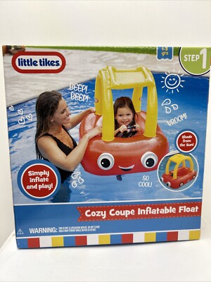 Little Tikes Cozy Coupe Inflatable Pool Float Shade from the Sun! Step 1 NEW