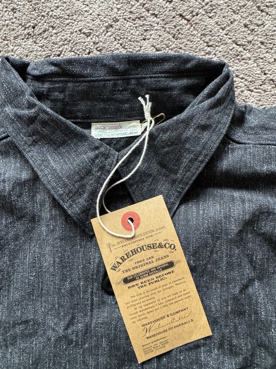 Warehouse Co. Duck Digger サイズ42 半袖デニムシャツ Warehouse Co. Duck Digger サイズ42 半袖デニムシャツ