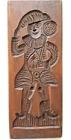 Vintage 1920 - 1940's Wooden Speculaas Cookie Mold Hand Carved  Male Figure 19"