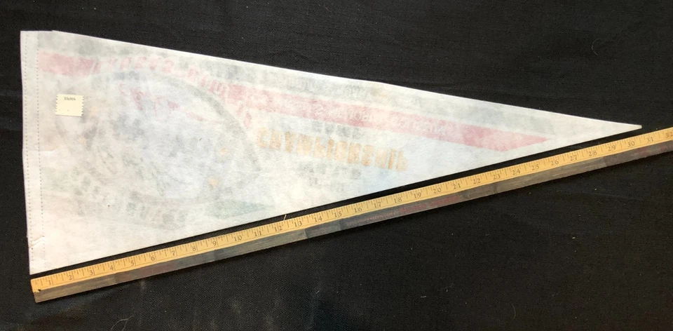 Pennant Packers Chiefs 1967 Campeonato Mundial Vintage Futebol NFL Tamanho Completo - Imagem 2 de 3