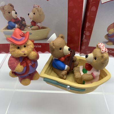 1996 Hallmark Merry Miniatures: Valentines Sweetheart Cruise & Cupid Cameron