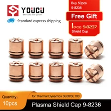  10pcs Plasma 9-8236 70-100A Shield Cap For Thermal dynamics SL60 SL100--