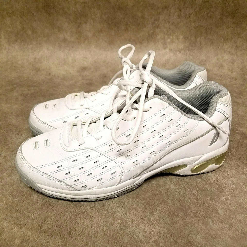 Zapatillas deportivas Prince para mujer 8P33885 talla 9 de cuero blanco Foto 3 de 4