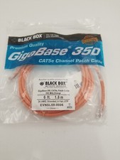 Black Box, Gigabase 350, Cat5e, Orange Patch Cable. 6ft. Fast shipping  