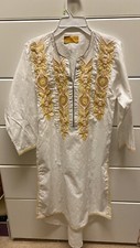 Authentic Sana Safinaz Designer Lawn Pakistani Indian Kurta Embroidered Shirt S