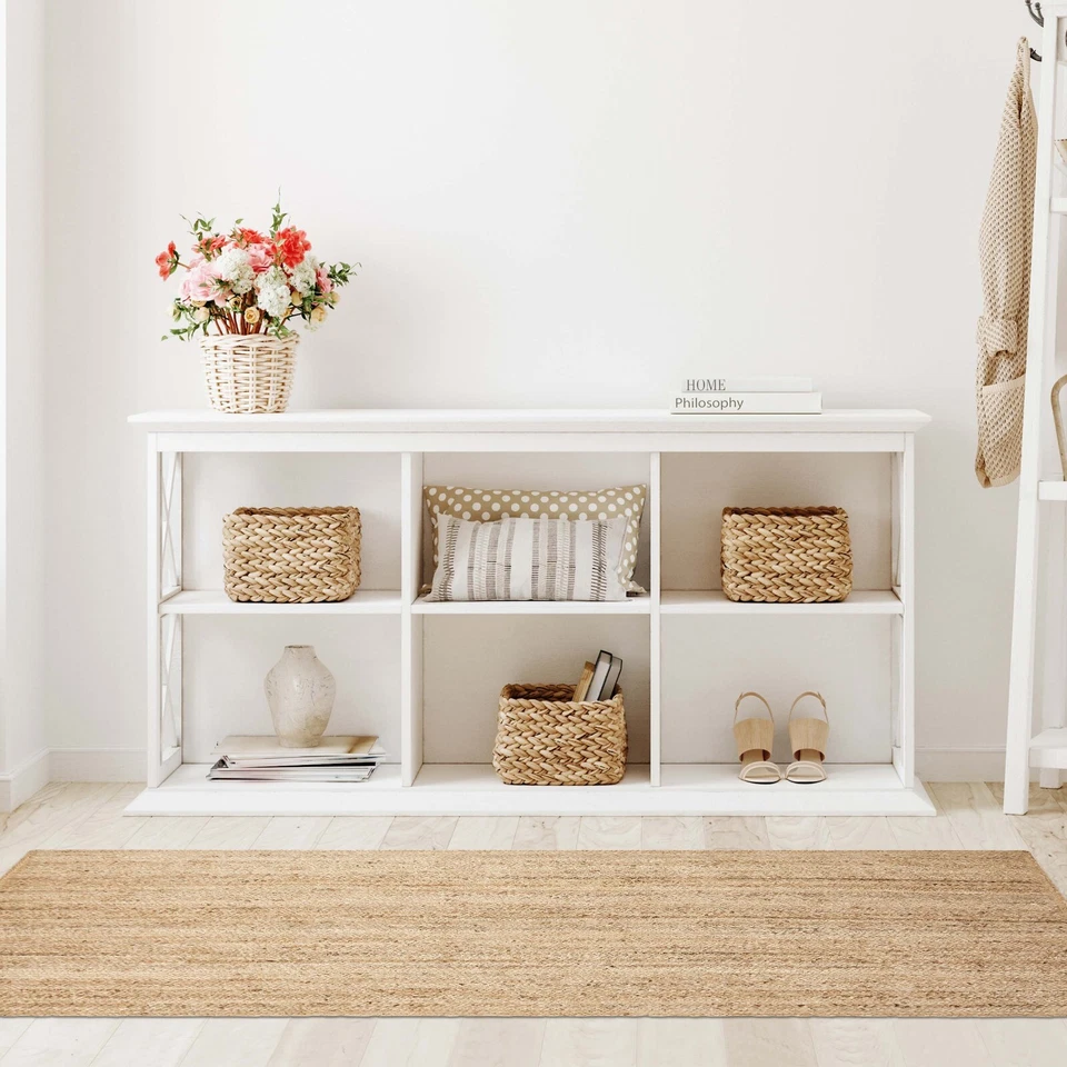 Braided Jute Farmhouse Rugs Runner Carpet Kid & Pet Friendly Indoor Area Rug - Image 3 of 4