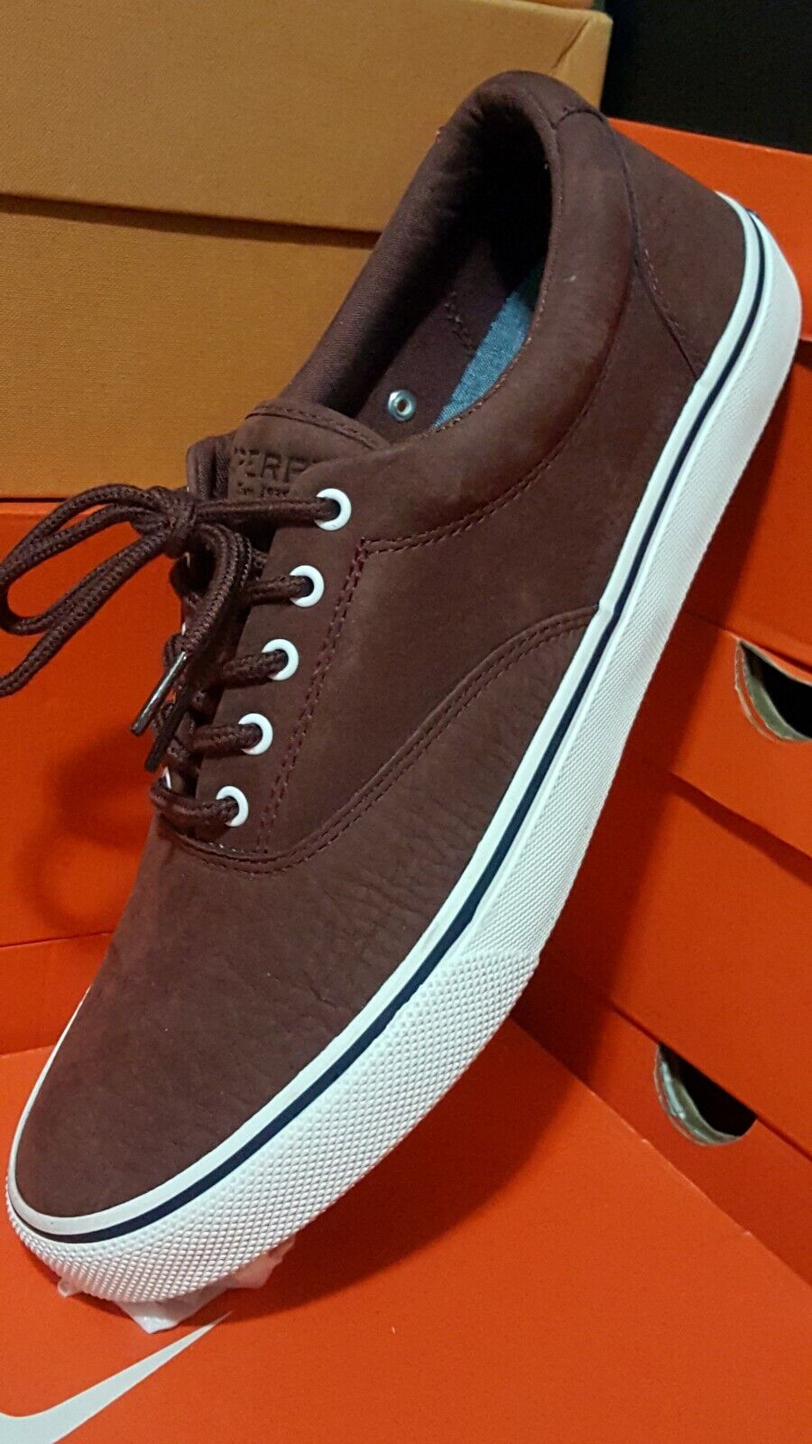 $160 NEW Sperry Top Sider LEATHER Sz BOAT LI SHOES Omaha Mall 10.5 COMFORT Cheap sale