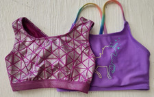 Set of 2 Girl's size Small Purple Active, Dancewear, or Swimwear Top