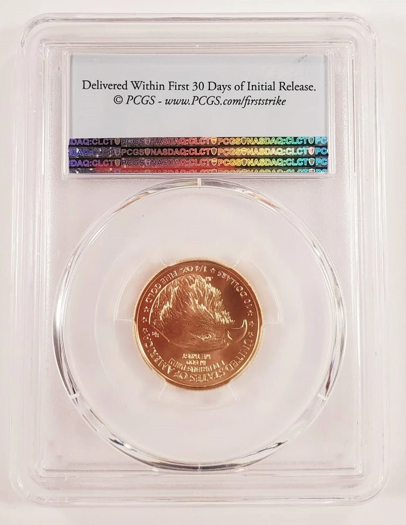 2021G $10 1/4 Oz. Americano Oro Águila Graduado Por Calidad Como MS69 Tipo 2