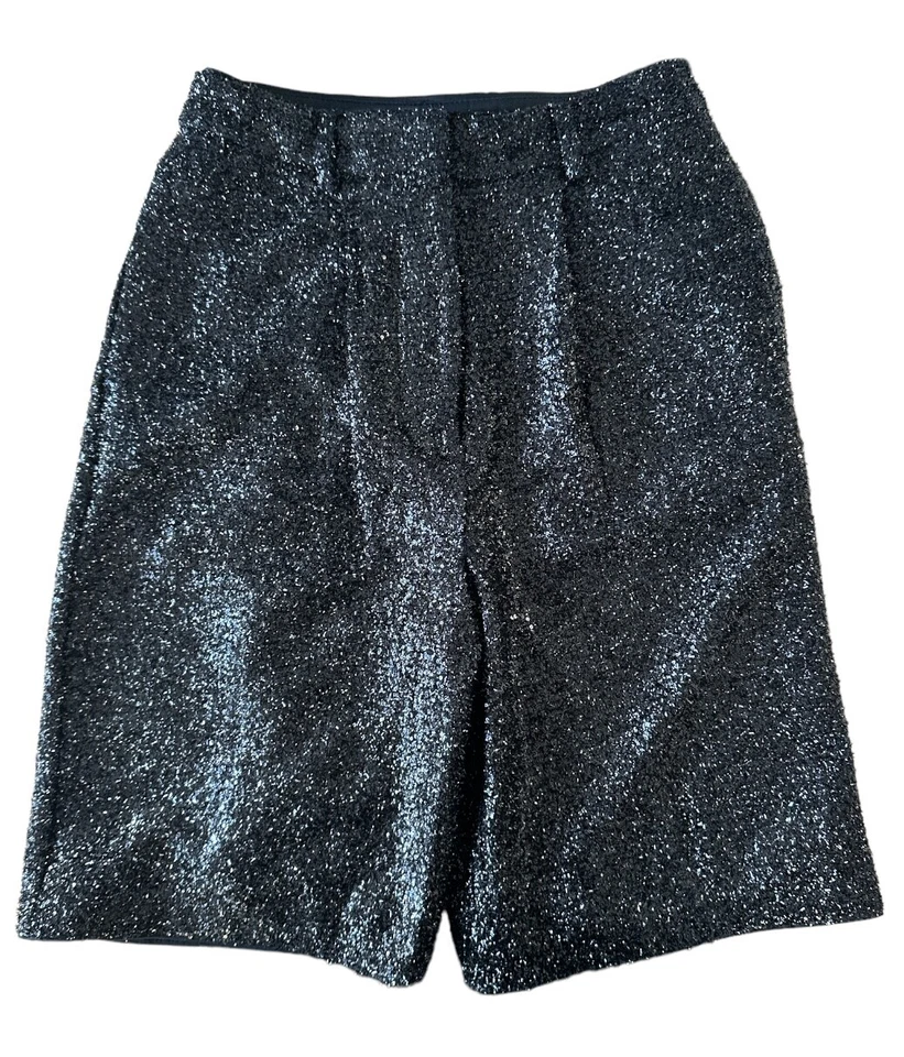 Bermudas de fiesta Express cintura alta con lentejuelas forradas - talla 00 negras Foto 4 de 4