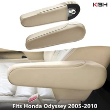 2pcs Seat Armrest Replacement Cover Leather For Honda Odyssey 2005-2010 Beige
